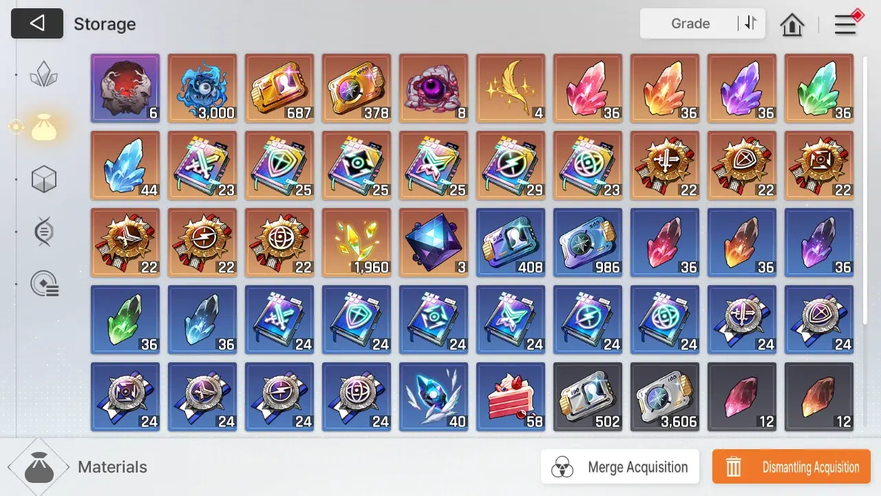 Chaos Zero Nightmare Accounts ASIA | Lvl 54 | 7 SSR | Heidemarie ME2 | Khalipe M image 5