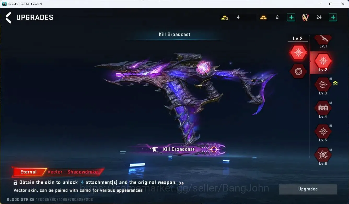 Blood Strike Accounts ASIA | Eternal Chainblade,Vector,Desert Eagle|3 AO image 14