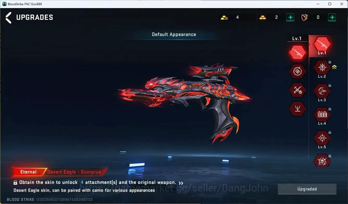 Blood Strike Accounts ASIA | Eternal Chainblade,Vector,Desert Eagle|3 AO image 16