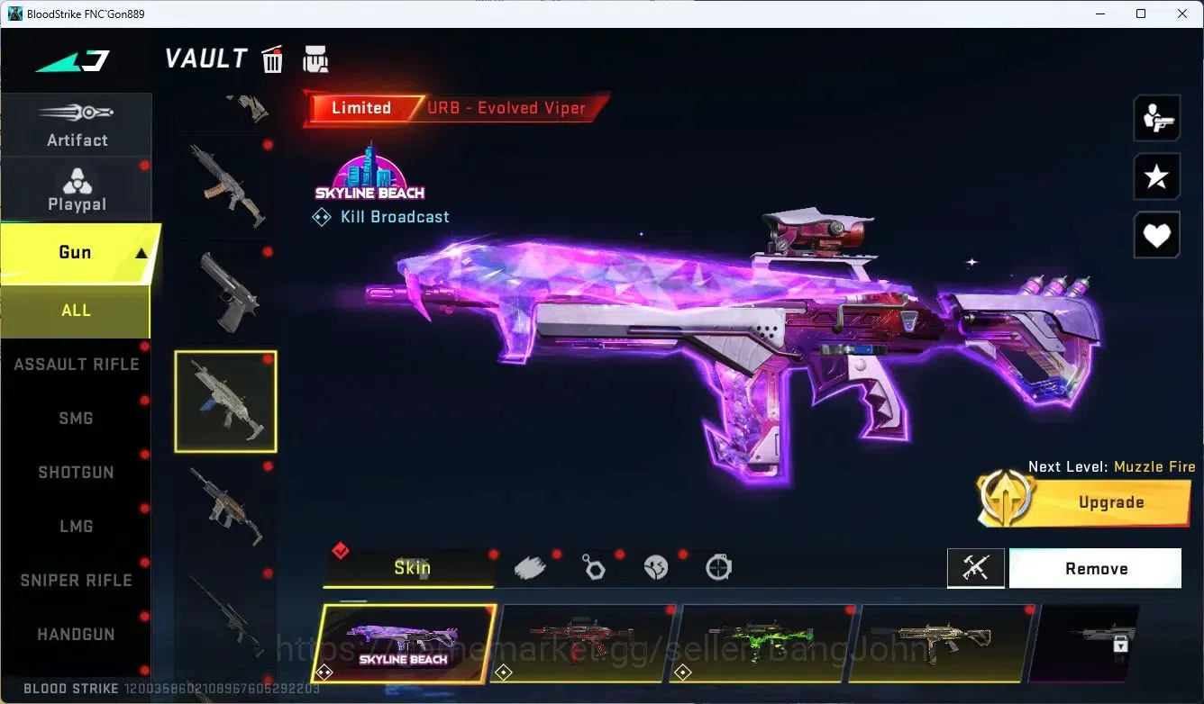 Blood Strike Accounts ASIA | Eternal Chainblade,Vector,Desert Eagle|3 AO image 17