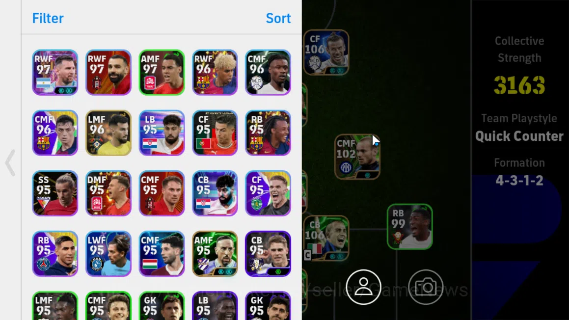 eFootball Accounts Mobile|Gareth Bale Phenom Finish,Vitinha Visi Pass image 16