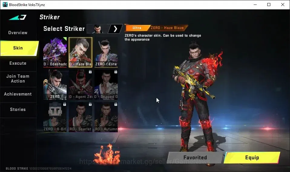 Blood Strike Accounts ASIA|ETERNAL ZERO-Oda Lv2|Collab EVA[KATYA,SCAR,MC image 11