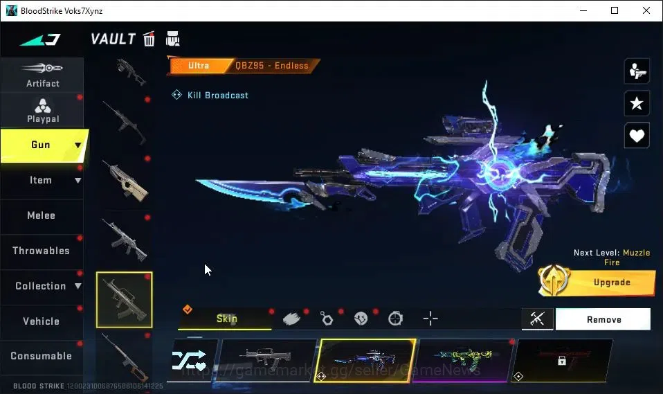 Blood Strike Accounts ASIA|ETERNAL ZERO-Oda Lv2|Collab EVA[KATYA,SCAR,MC image 17