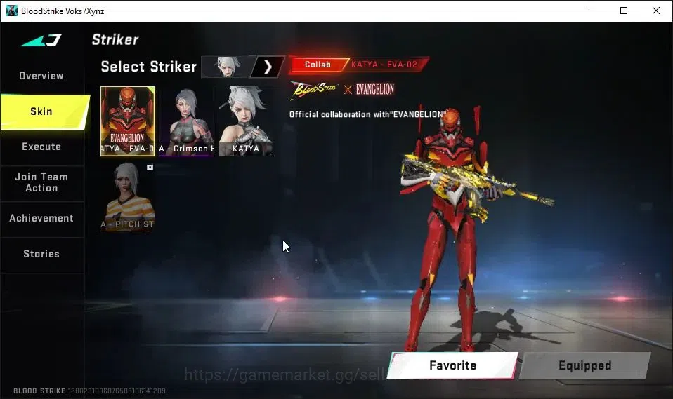 Blood Strike Accounts ASIA|ETERNAL ZERO-Oda Lv2|Collab EVA[KATYA,SCAR,MC image 6
