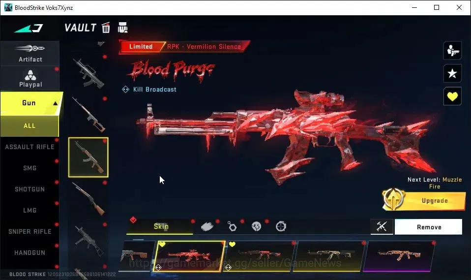 Blood Strike Accounts ASIA|ETERNAL ZERO-Oda Lv2|Collab EVA[KATYA,SCAR,MC image 7