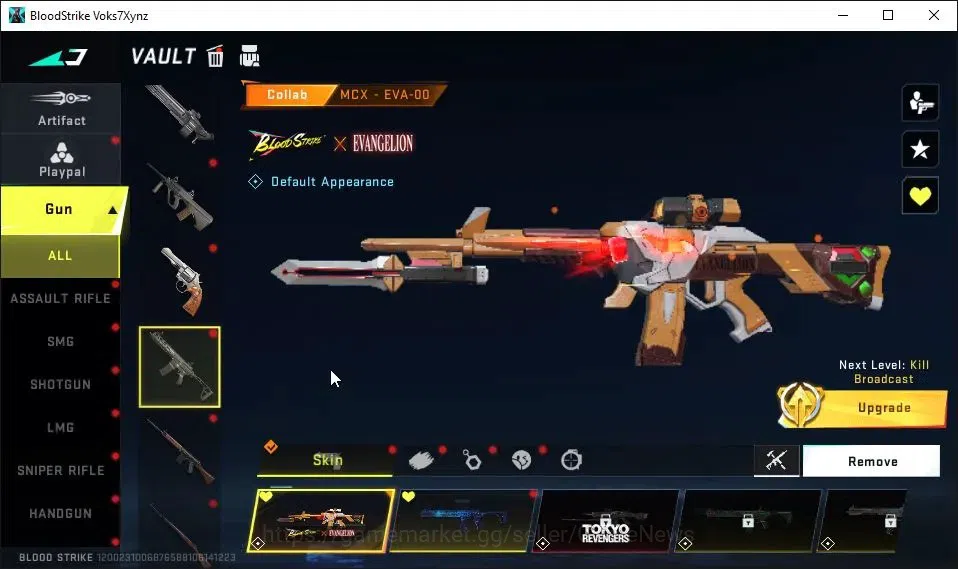 Blood Strike Accounts ASIA|ETERNAL ZERO-Oda Lv2|Collab EVA[KATYA,SCAR,MC image 8