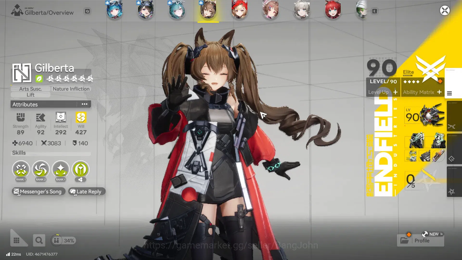 Arknights: Endfield Accounts ASIA|Endgame|4Limit+3Sign|TangtangSign,GilbertaSig image 10
