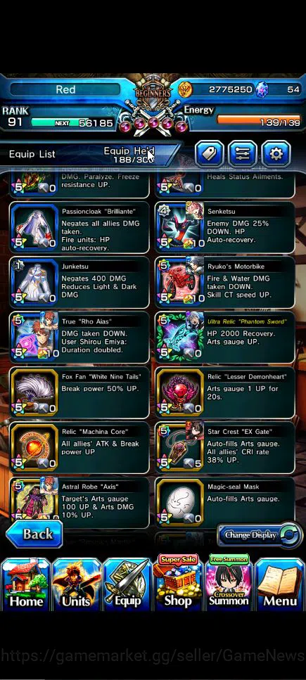 Grand Summoners Accounts Global|Rank 91|17 Ascend+8 TW|[Inumuta,Roy,Emiya,S image 6