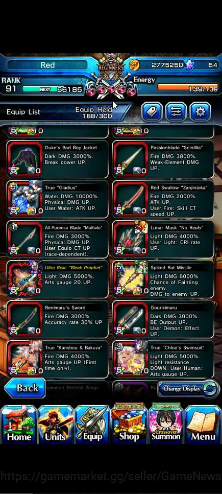 Grand Summoners Accounts Global|Rank 91|17 Ascend+8 TW|[Inumuta,Roy,Emiya,S image 9
