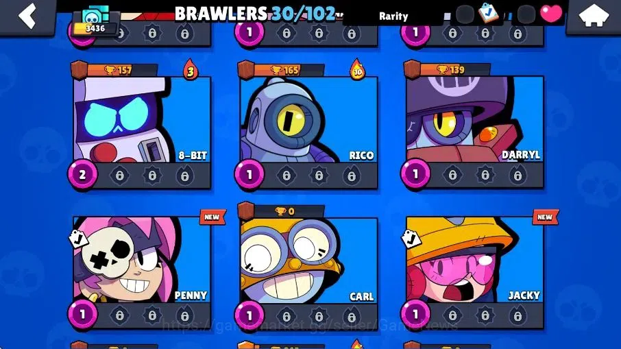 Brawl Stars Accounts 3436 Trophy|30 Brawlers 1Max Brawlers [Edgar] |11 Skins|2 Rare Skins|3,8K Bling|9,3K Coins|CN ON|Take 8