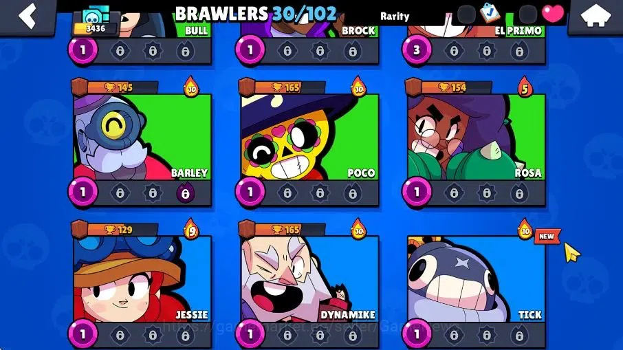 Brawl Stars Accounts 3436 Trophy|30 Brawlers 1Max Brawlers [Edgar] |11 Skins|2 Rare Skins|3,8K Bling|9,3K Coins|CN ON|Take 9