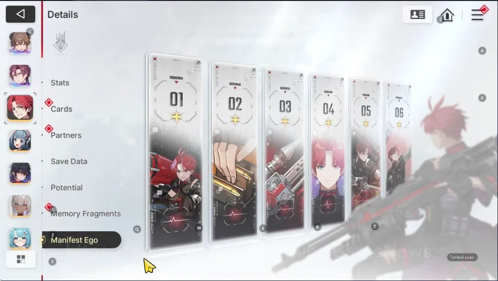 Chaos Zero Nightmare Accounts GLOBAL Lv40|7 SSR(OrleaM1,Mei LinM1, Khalipe,Rin,Renoa,Yuki,Kayron 7