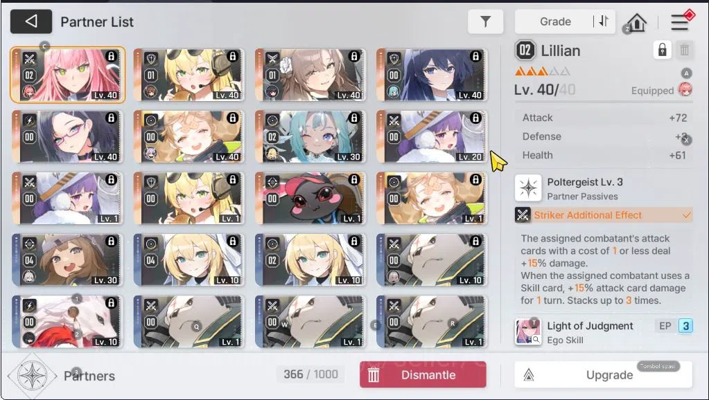 Chaos Zero Nightmare Accounts GLOBAL Lv40|7 SSR(OrleaM1,Mei LinM1, Khalipe,Rin,Renoa,Yuki,Kayron 9