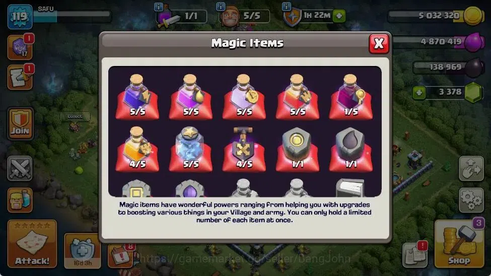 Clash of Clans Accounts Global | TH 15-BH 7 | LVL 119 | HH 7 | AQ 68 ,MP 3 image 3