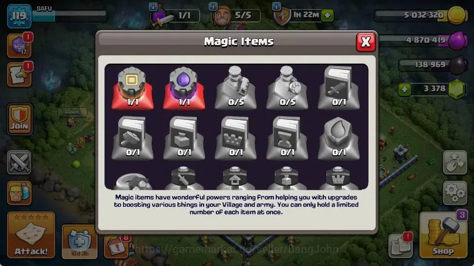 Clash of Clans Accounts Global | TH 15-BH 7 | LVL 119 | HH 7 | AQ 68 ,MP 3 image 4