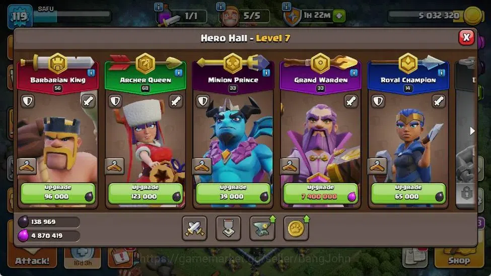 Clash of Clans Accounts Global | TH 15-BH 7 | LVL 119 | HH 7 | AQ 68 ,MP 3 image 7