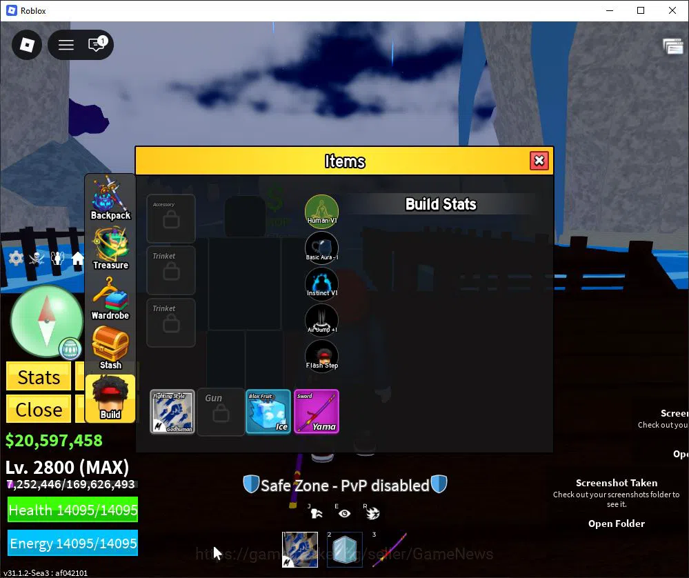 Roblox Accounts Blox Fruit |Lv Max + Ice,GodHuman|20M Beli 45K Fra image 9