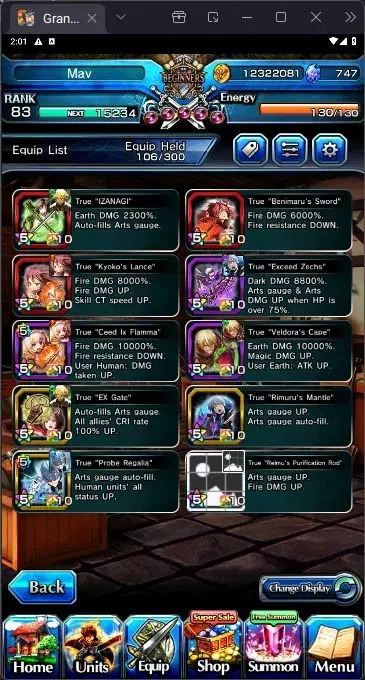 Grand Summoners Accounts End-Game [GLOBAL] Rank 83 | 18 Ascend | Houka Inumuta TW | Summer Miyu | WH Fen | Demon Lord Rimuru 3