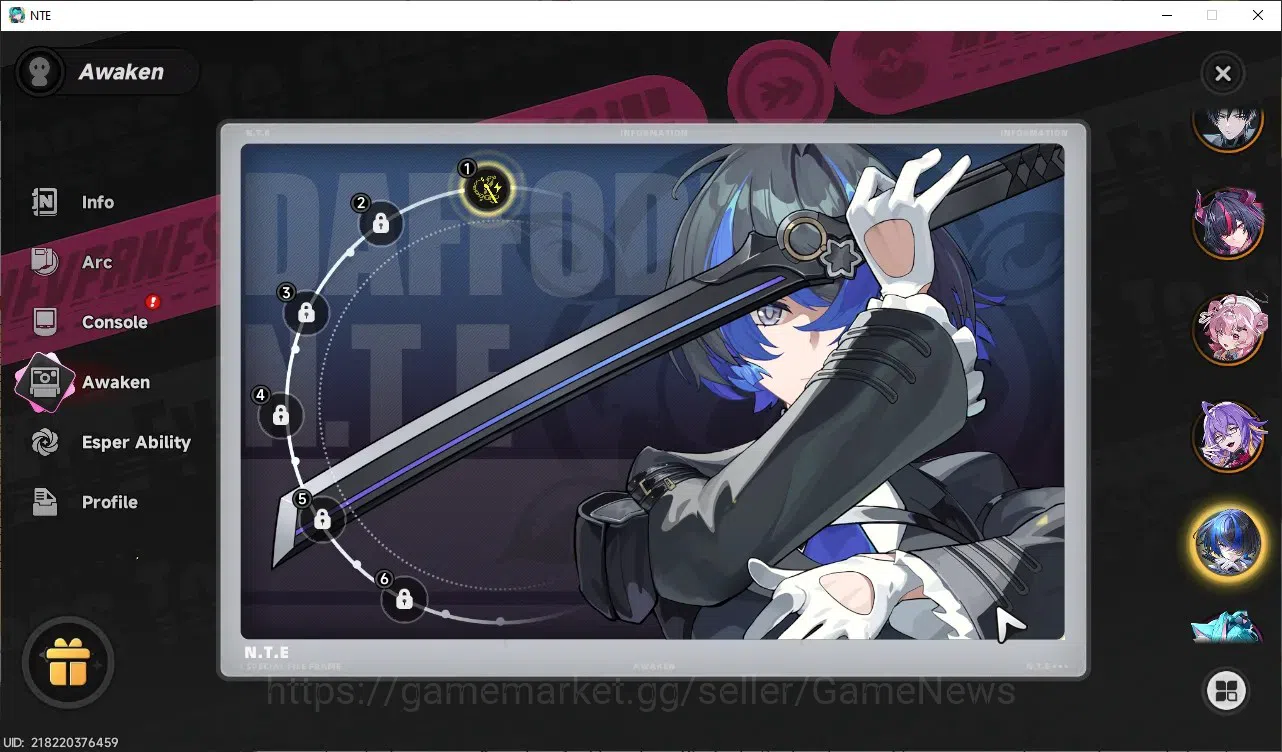 Neverness to Everness Accounts Global SEA|HL40|TL28|8 SSR([Chaos+Livery,Shinku]+Sign,Hotori,Nanally),DaffodilA1+Sign,etc|3 19