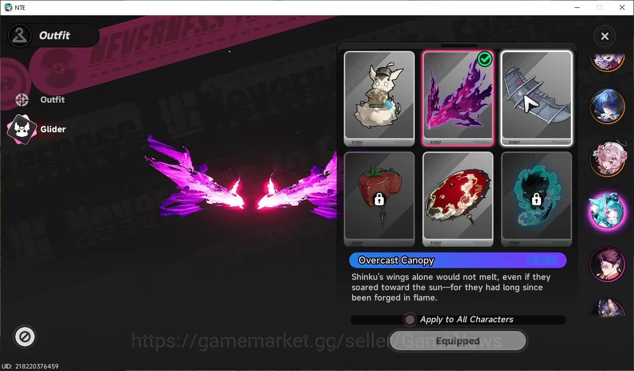 Neverness to Everness Accounts Global SEA|HL40|TL28|8 SSR([Chaos+Livery,Shinku]+Sign,Hotori,Nanally),DaffodilA1+Sign,etc|3 20