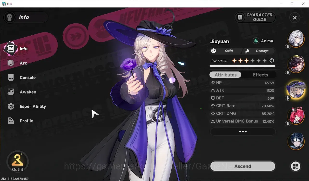 Neverness to Everness Accounts Global SEA|HL40|TL28|8 SSR([Chaos+Livery,Shinku]+Sign,Hotori,Nanally),DaffodilA1+Sign,etc|3 9