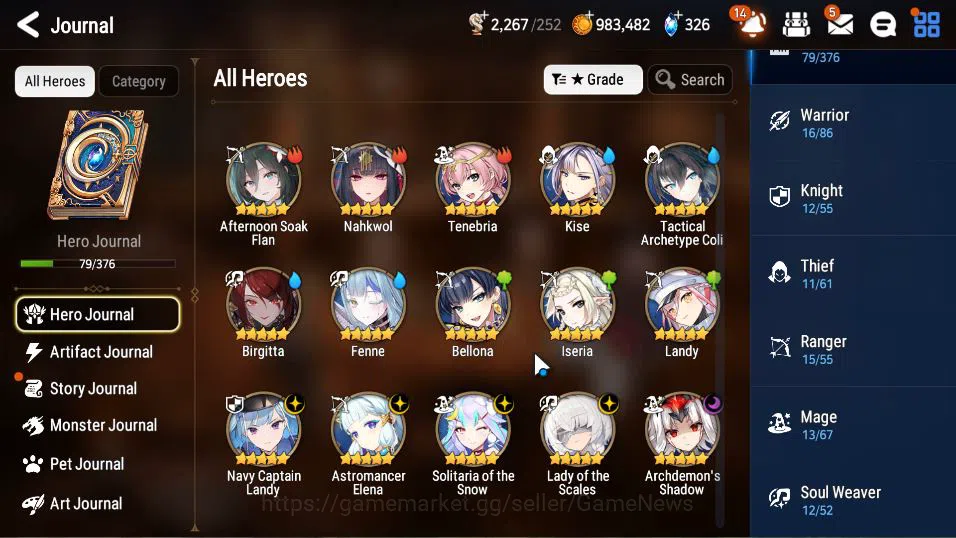 Epic Seven Accounts GLOBAL Unverif|New Era|5 ML(LOTScales,A Elena,Soli image 14