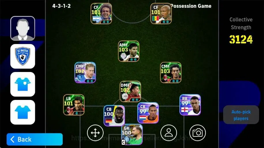 eFootball Accounts Legends & Iconic Players Mobile |PW 3124|Epic 1
