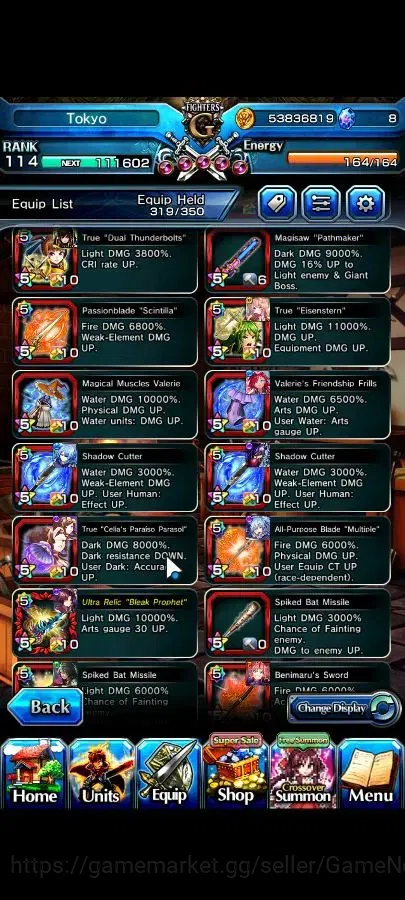 Grand Summoners Accounts Global|Rank 114|20 Ascend+17 TW|[Houka Inumuta,Shi image 14