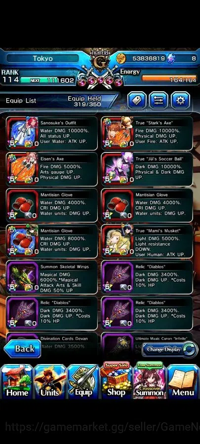 Grand Summoners Accounts Global|Rank 114|20 Ascend+17 TW|[Houka Inumuta,Shi image 17