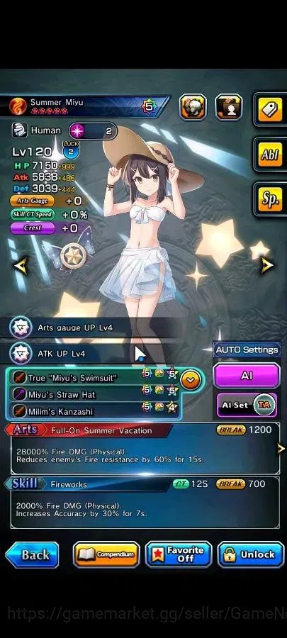 Grand Summoners Accounts Global|Rank 114|20 Ascend+17 TW|[Houka Inumuta,Shi image 6