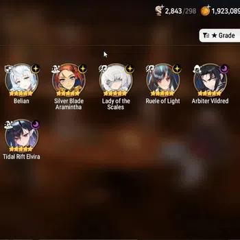Epic Seven Accounts High-End Global UnVerif|9 ML| Lady of Scales,TR Elvira,SN Yulha,LQ Charlotte,Ruele oF,A Vildred,Absys