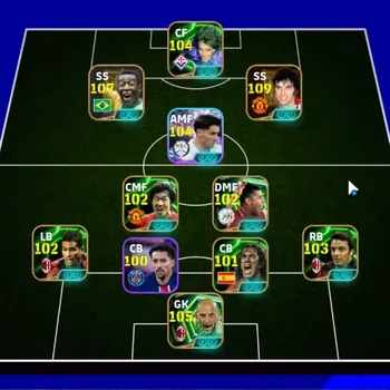 eFootball Accounts Legends & Iconic Players Android|Power 3195|Big Time George Best|18 Epic Pele,C Abbiati,Gabriel