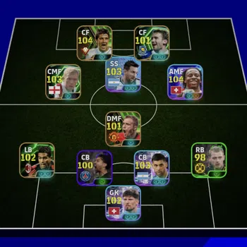 eFootball Accounts Legends & Iconic Players EFOOTBALL | M OLISE BEW CARD,ANDRY SEVCHENKO,D VILLA,D FLETCHER,P