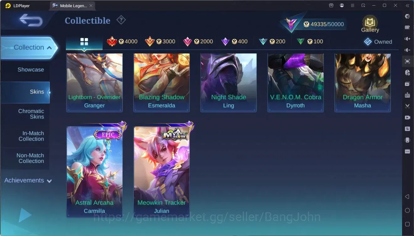 Mobile Legends: Bang Bang Accounts Global|Hero 116|Skin 192|Renowned|Prime Claude,Bea image 17