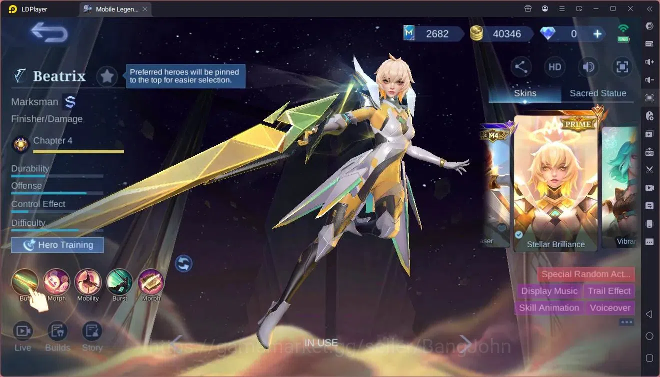 Mobile Legends: Bang Bang Accounts Global|Hero 116|Skin 192|Renowned|Prime Claude,Bea image 20