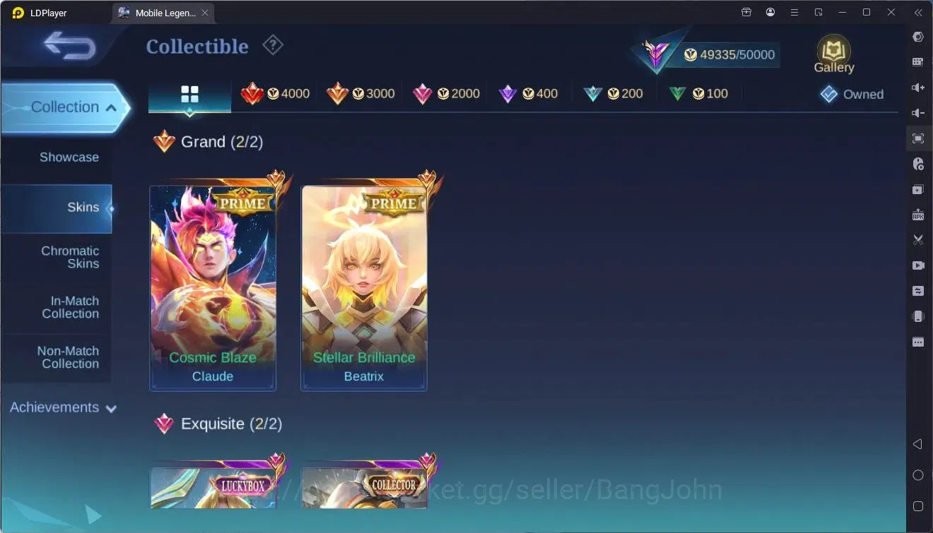 Mobile Legends: Bang Bang Accounts Global|Hero 116|Skin 192|Renowned|Prime Claude,Bea image 9