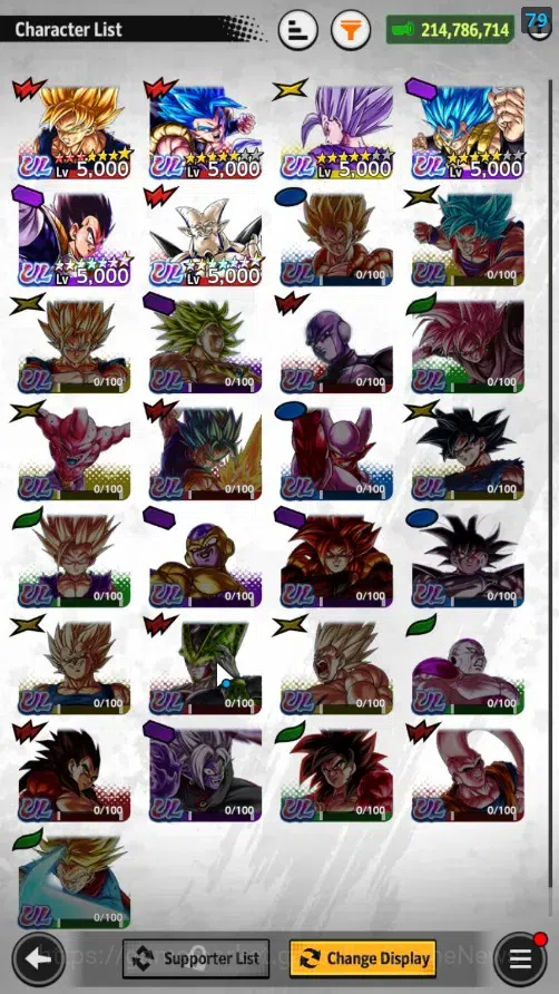 Dragon Ball Legends Accounts 214M Total Power|LV 151|6UL+13LL|SSB Gogeta(Red),S image 3