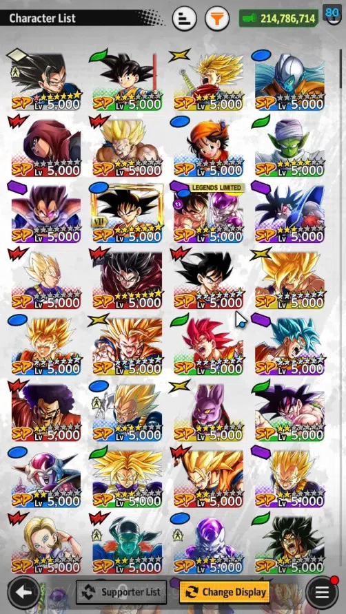 Dragon Ball Legends Accounts 214M Total Power|LV 151|6UL+13LL|SSB Gogeta(Red),S image 5