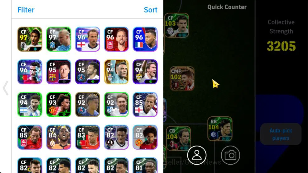 eFootball Accounts Mid-Tier Mobile|[BigTime Steven Gerrard],Matthaus Phenom Pass,Huijsen VisionaryPass,Mechael Olise Blitz 3