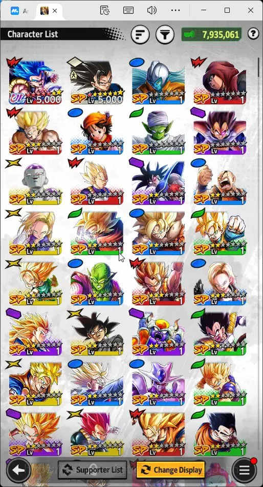 Dragon Ball Legends Accounts Global | Lvl 147|7.9M Total Power|24 CC|1 UL|UL Ss image 8