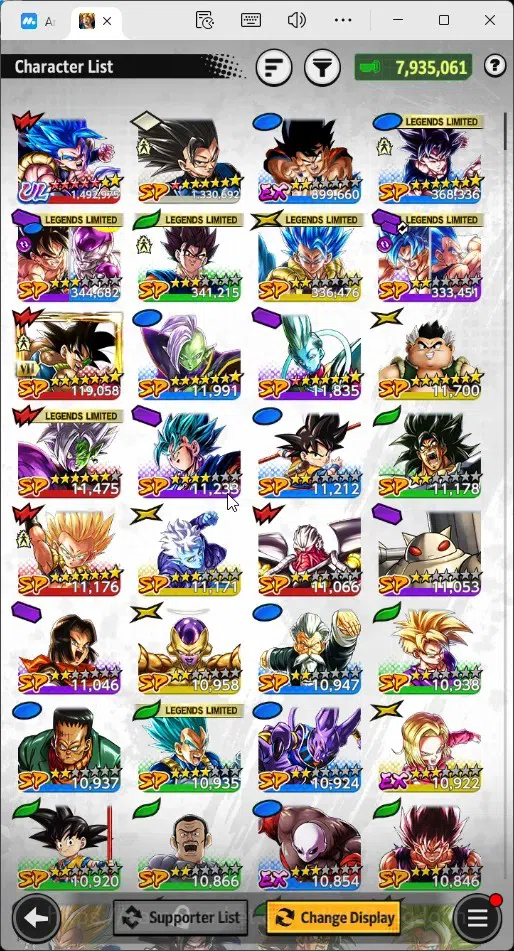 Dragon Ball Legends Accounts Global | Lvl 147|7.9M Total Power|24 CC|1 UL|UL Ss image 9