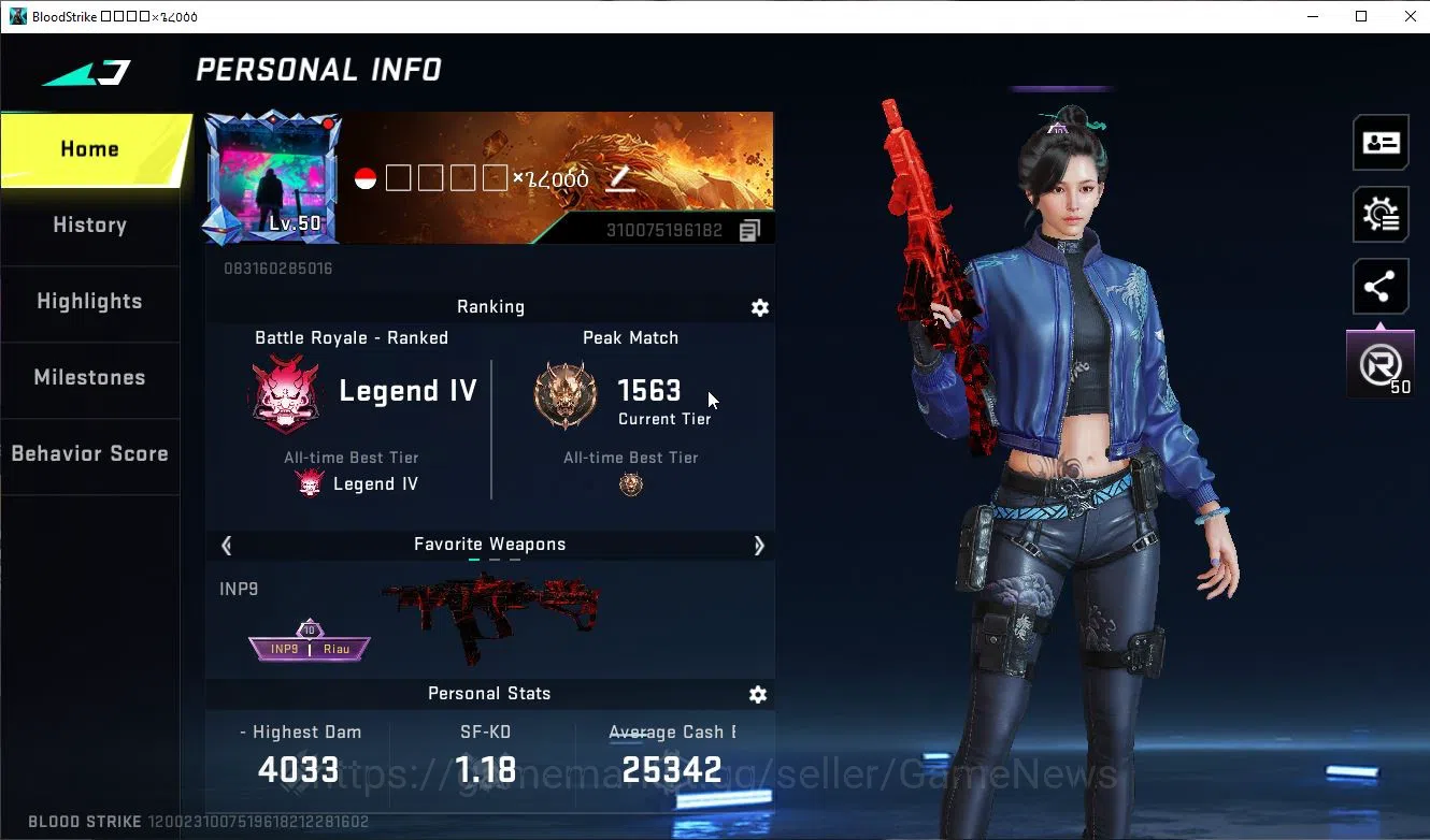 Blood Strike Accounts Asia| 15 Ultra (Scar,INP-9,P90,VSS,AUG,FAL,UMP45,E image 2