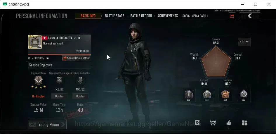 Arena Breakout Accounts High Value MOBILE Lvl30|SV 15M|CV 7,4M|MP5 Forest,Vector 9 Abomi,AK 12 GM,AK 74N ET,Etc|CN 2