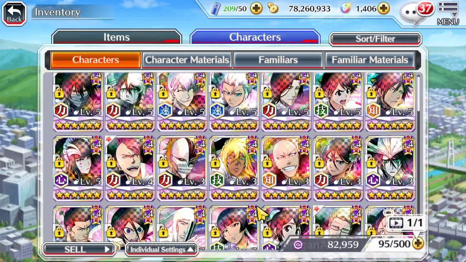 Bleach: Brave Souls Accounts High-End [Global] BP 281K + 1K Orbs|2 MT [Ichigo 9th,Ulquiorra Future],Gin Parasol,Toshiro 6