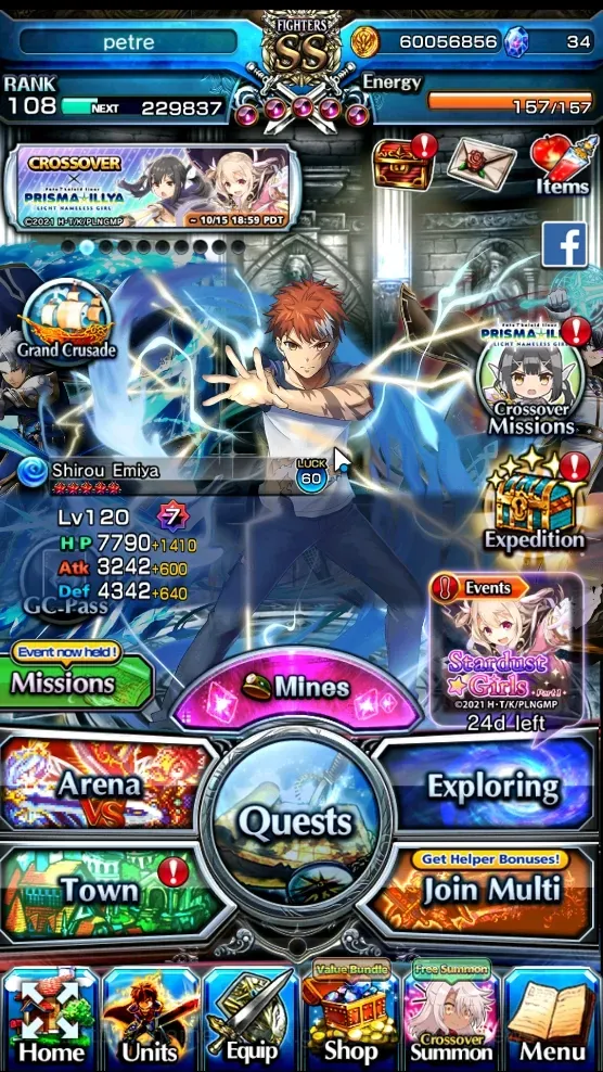 Grand Summoners Accounts End-Game Global|Rank 108|17 Ascend +26 TW (UP Roy,H Inumuta,S Emiya,Chloe,WH Fen,Miyu Etc)+TW 1