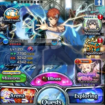 Grand Summoners Accounts End-Game Global|Rank 108|17 Ascend +26 TW (UP Roy,H Inumuta,S Emiya,Chloe,WH Fen,Miyu Etc)+TW