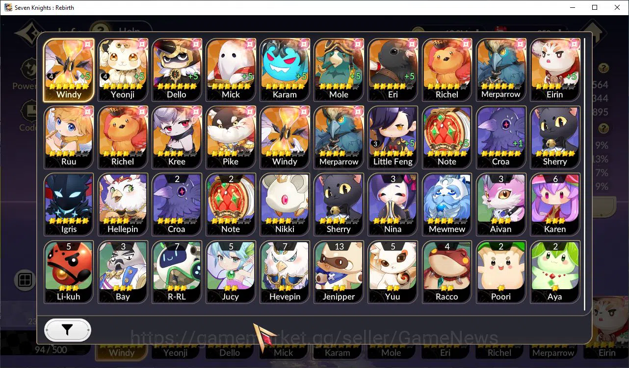 Seven Knights Re:Birth Accounts Global SEA|4 Ex-7k[JuriTC1,Fai,Melia,Rosie]+24TC6[ image 15