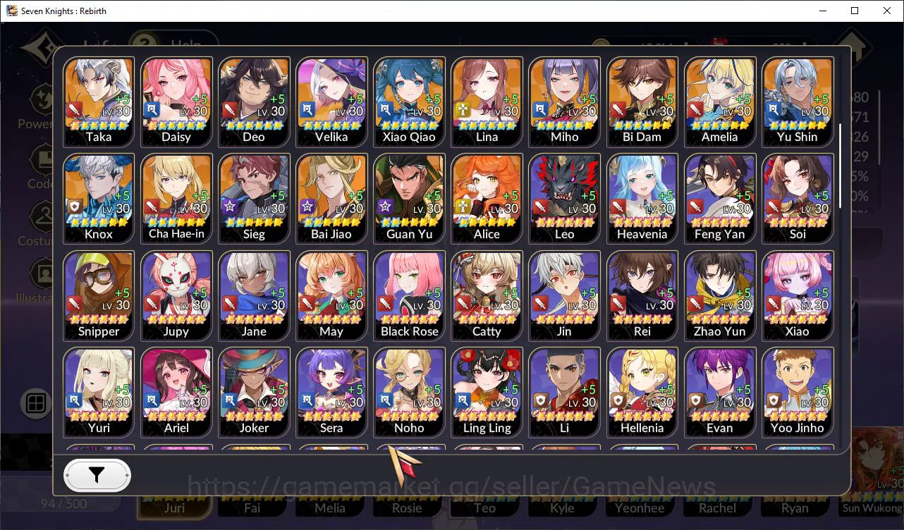 Seven Knights Re:Birth Accounts Global SEA|4 Ex-7k[JuriTC1,Fai,Melia,Rosie]+24TC6[ image 16