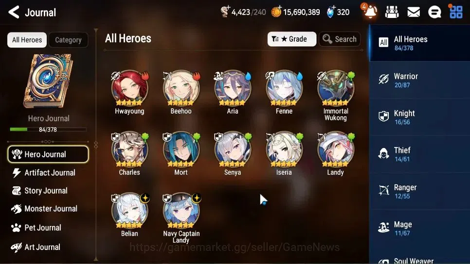 Epic Seven Accounts GLOBAL Unverif|New Era|2 ML(Belian,NC Landy)+Wukon image 6