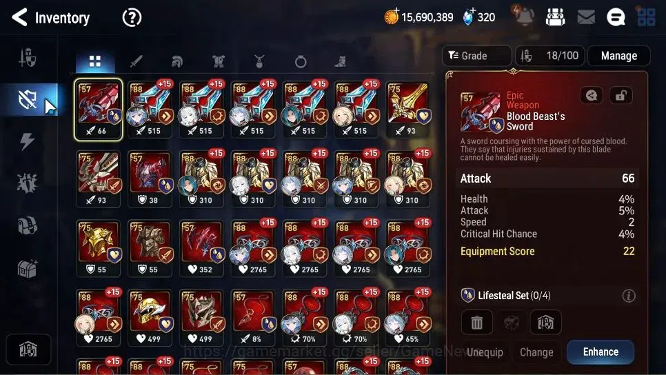 Epic Seven Accounts GLOBAL Unverif|New Era|2 ML(Belian,NC Landy)+Wukon image 9